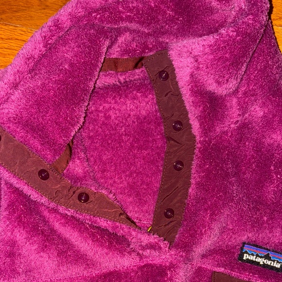 Patagonia Rosehip Berry is Fleece Jacket Womens Large excellent condition #twee - Picture 9 of 10